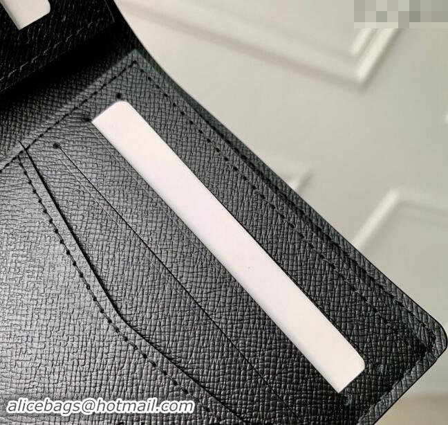 Top Grade Louis Vuitton Slender Wallet in Grey Monogram Eclipse Canvas M80906 2024