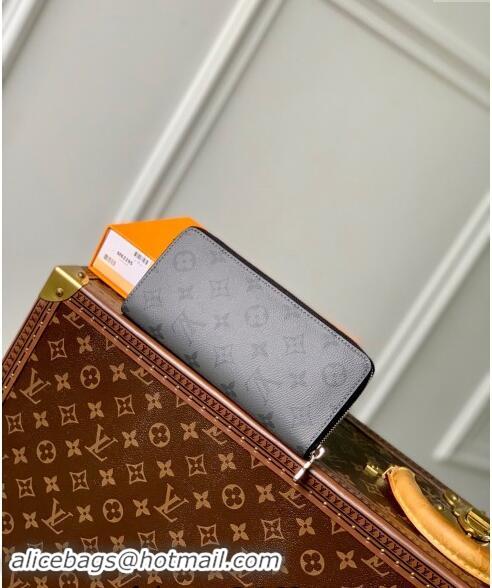 Best Quality Louis Vuitton Zippy Wallet Vertical in Grey Monogram Eclipse Canvas N63095 2024