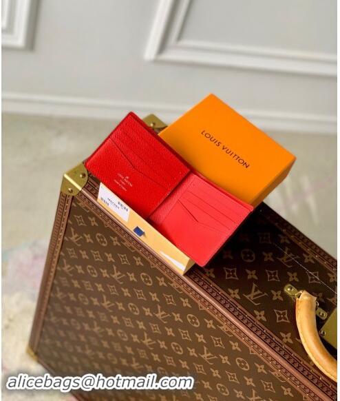 Unique Discount Supreme x Louis Vuitton Multiple Wallet in Epi Leather M64542 Red 2024