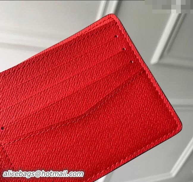 Unique Discount Supreme x Louis Vuitton Multiple Wallet in Epi Leather M64542 Red 2024