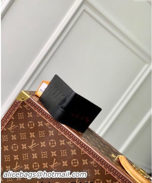 Luxury Cheap Supreme x Louis Vuitton Multiple Wallet in Epi Leather M64542 Black 2024