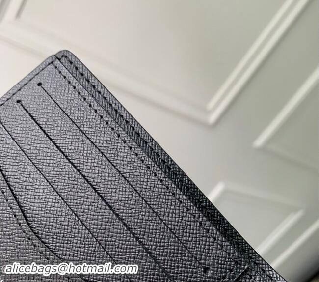 Luxury Cheap Supreme x Louis Vuitton Multiple Wallet in Epi Leather M64542 Black 2024