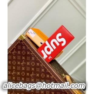 Low Cost Supreme x Louis Vuitton Brazza Wallet in Epi Leather M64541 Red 2024