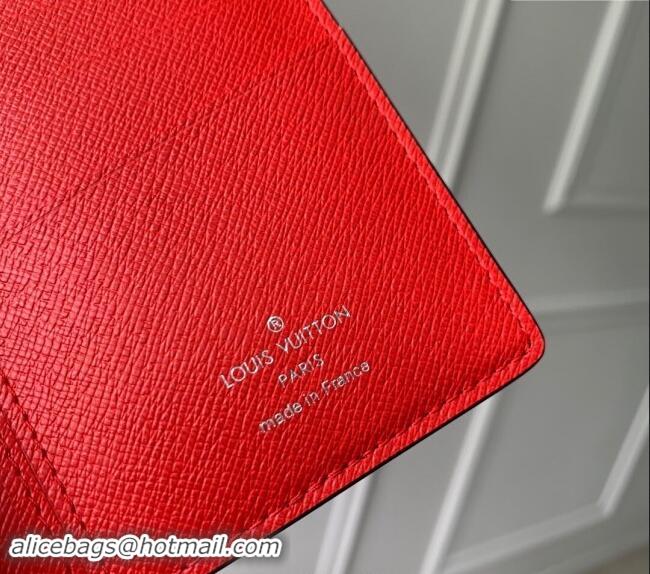 Low Cost Supreme x Louis Vuitton Brazza Wallet in Epi Leather M64541 Red 2024