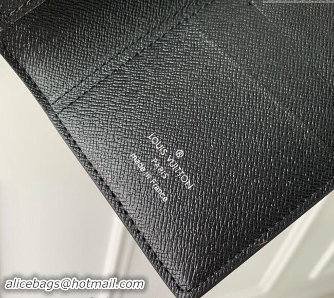 Luxury Cheap Supreme x Louis Vuitton Brazza Wallet in Epi Leather M64541 Black 2024