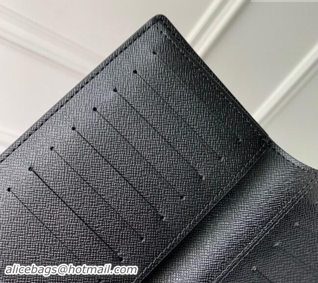 Luxury Cheap Supreme x Louis Vuitton Brazza Wallet in Epi Leather M64541 Black 2024