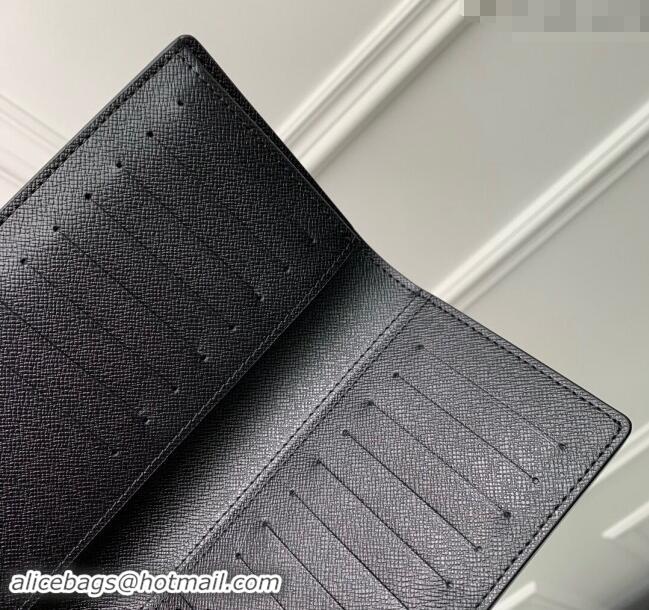 Luxury Cheap Supreme x Louis Vuitton Brazza Wallet in Epi Leather M64541 Black 2024