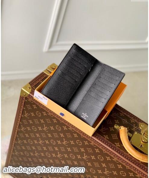 Luxury Cheap Supreme x Louis Vuitton Brazza Wallet in Epi Leather M64541 Black 2024