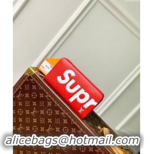 Good Product Supreme x Louis Vuitton Zippy Wallet in Epi Leather M64548 Red 2024