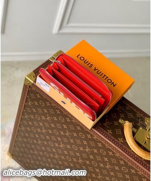 Good Product Supreme x Louis Vuitton Zippy Wallet in Epi Leather M64548 Red 2024