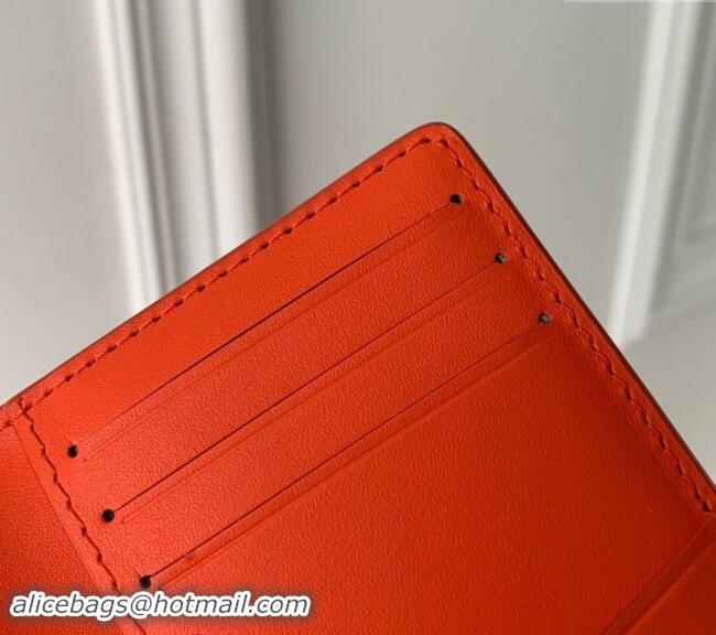 Promotional Louis Vuitton Pocket Organizer Wallet in Monogram Leather M83069 Orange 2024