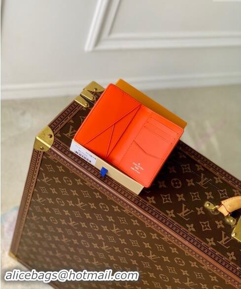 Promotional Louis Vuitton Pocket Organizer Wallet in Monogram Leather M83069 Orange 2024