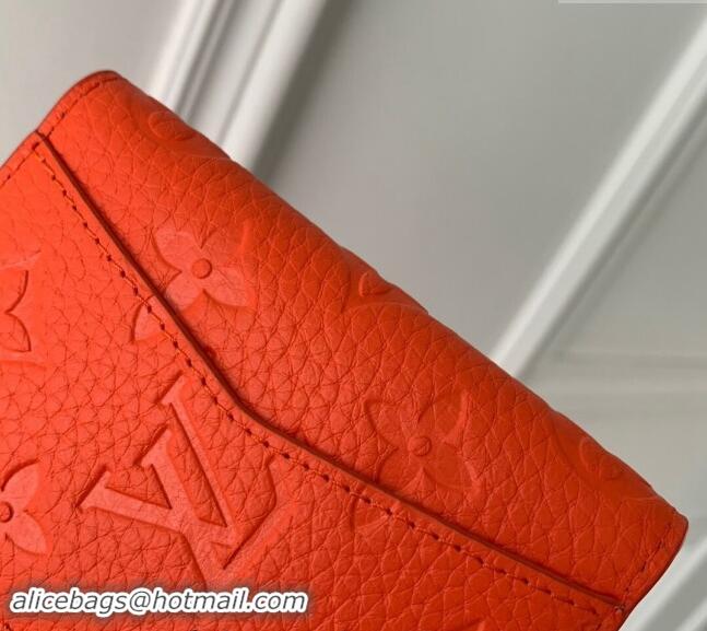 Promotional Louis Vuitton Pocket Organizer Wallet in Monogram Leather M83069 Orange 2024