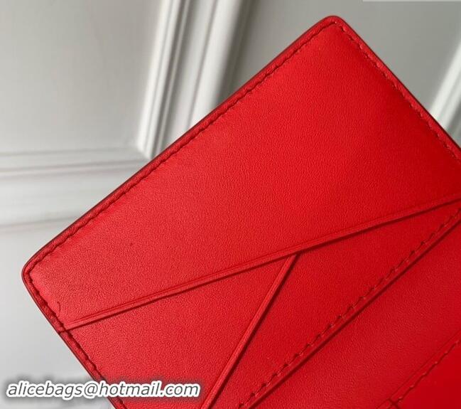 Well Crafted Louis Vuitton Pocket Organizer Wallet in Monogram Leather M83069 Red 2024