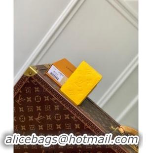 Good Taste Louis Vuitton Pocket Organizer Wallet in Monogram Leather M83069 Yellow 2024