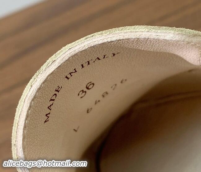 Best Grade Loro Piana Suede Flat Mules Sand Beige 812054