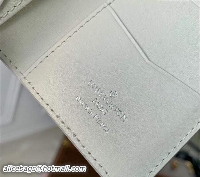 Big Discount Louis Vuitton Pocket Organizer Wallet in Monogram Leather M83070 White 2024