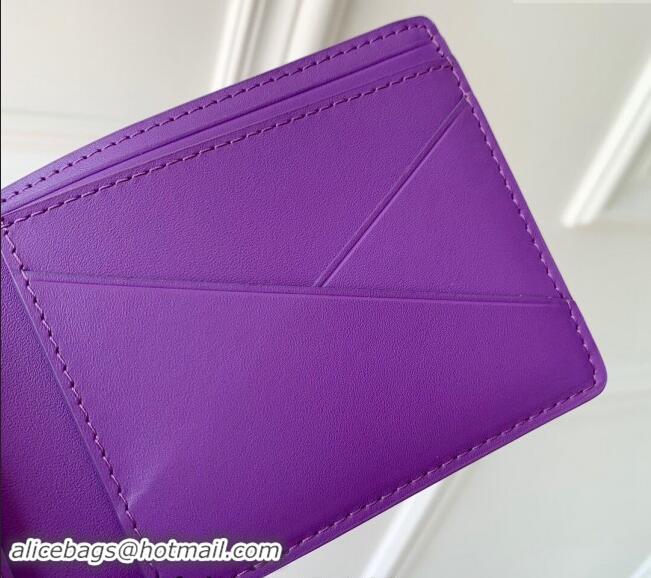 Buy Discount Louis Vuitton Multiple Wallet in Monogram Leather M83056 Purple 2024