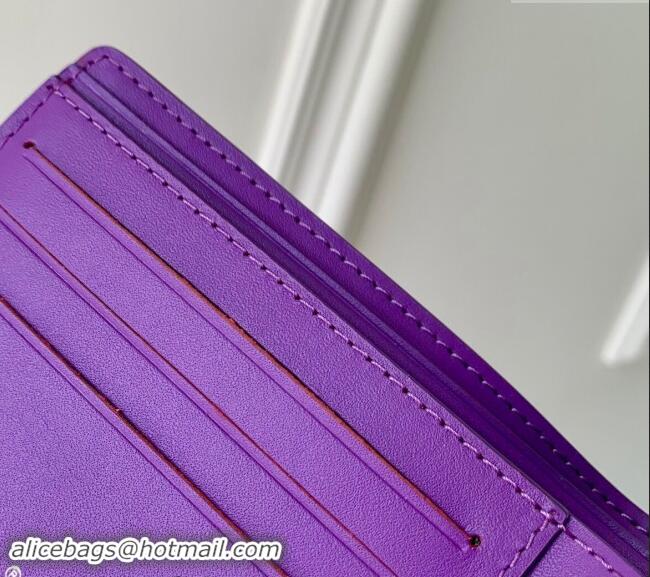 Buy Discount Louis Vuitton Multiple Wallet in Monogram Leather M83056 Purple 2024