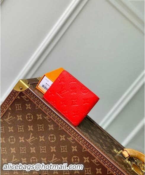 Low Cost Louis Vuitton Multiple Wallet in Monogram Leather M69037 Red 2024