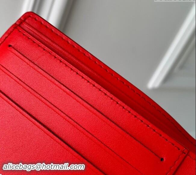 Low Cost Louis Vuitton Multiple Wallet in Monogram Leather M69037 Red 2024