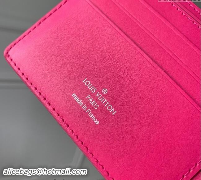 Top Grade Louis Vuitton Multiple Wallet in Monogram Leather M69037 Pink 2024