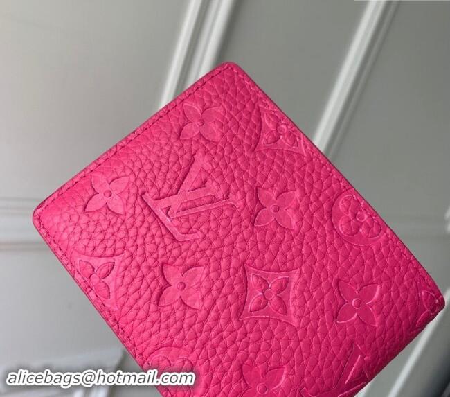 Top Grade Louis Vuitton Multiple Wallet in Monogram Leather M69037 Pink 2024