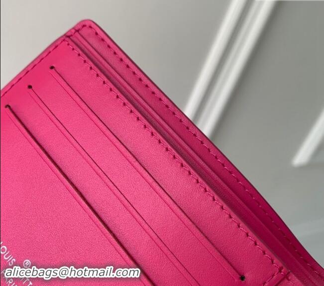 Top Grade Louis Vuitton Multiple Wallet in Monogram Leather M69037 Pink 2024