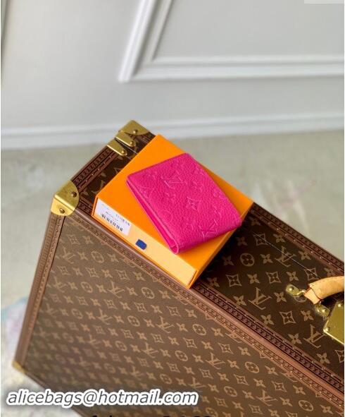 Top Grade Louis Vuitton Multiple Wallet in Monogram Leather M69037 Pink 2024