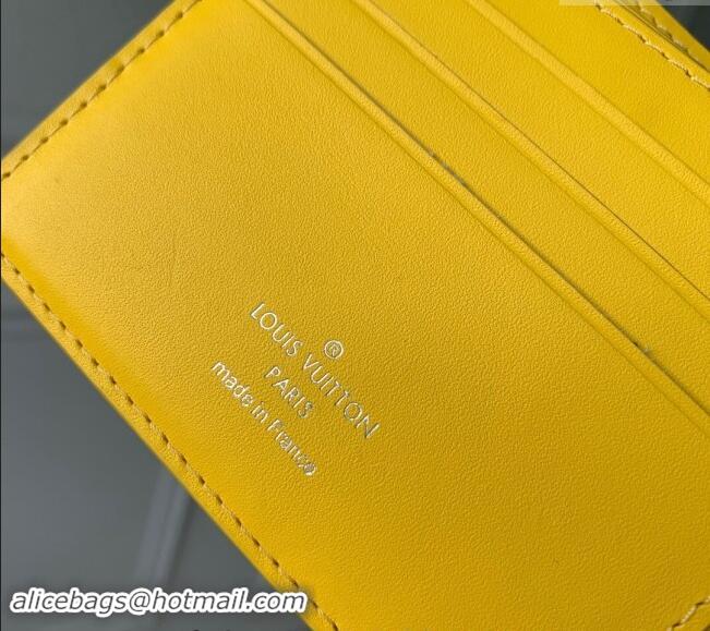 Best Price Louis Vuitton Multiple Wallet in Monogram Leather M69037 Yellow 2024