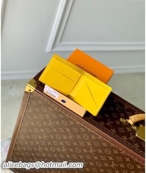 Best Price Louis Vuitton Multiple Wallet in Monogram Leather M69037 Yellow 2024