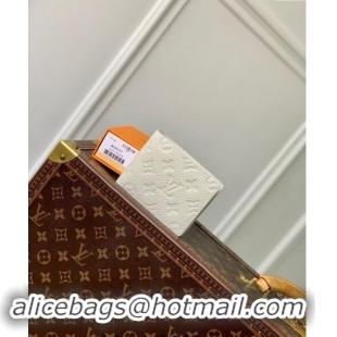 Top Design Louis Vuitton Multiple Wallet in Monogram Leather M69037 White 2024