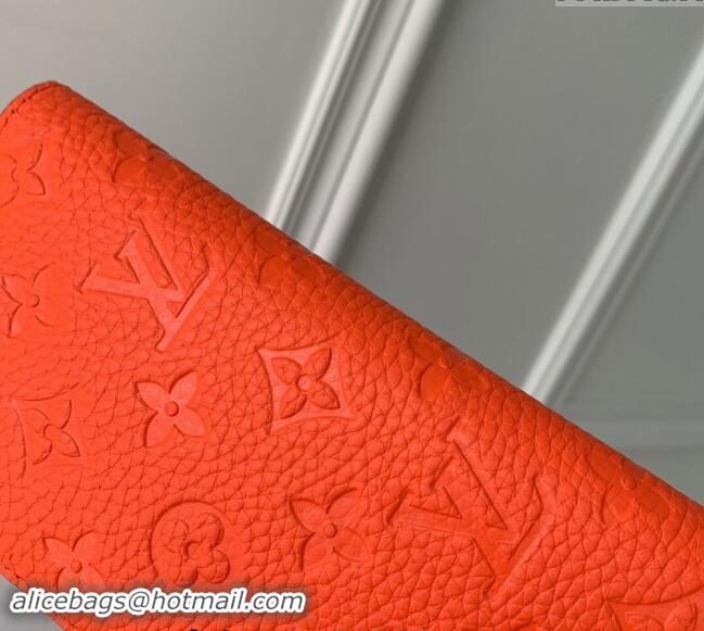 Buy Discount Louis Vuitton Brazza Wallet in Monogram Leather M69038 Orange 2024