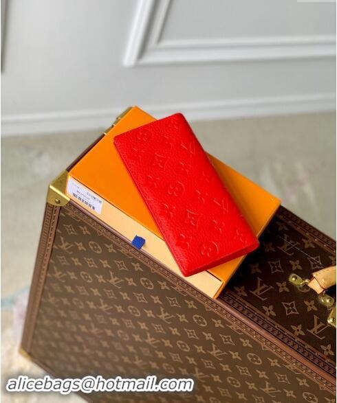 Grade Design Louis Vuitton Brazza Wallet in Monogram Leather M69038 Red 2024