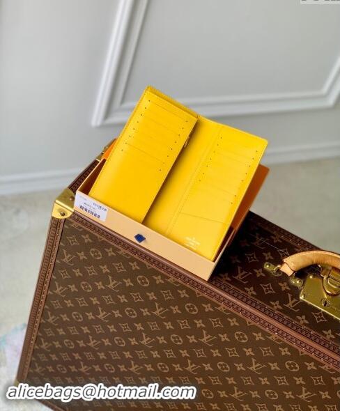 Top Design Louis Vuitton Brazza Wallet in Monogram Leather M69038 Yellow 2024