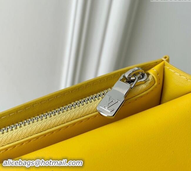 Top Design Louis Vuitton Brazza Wallet in Monogram Leather M69038 Yellow 2024