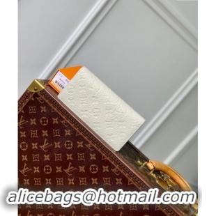 Top Grade Louis Vuitton Brazza Wallet in Monogram Leather M69038 White 2024