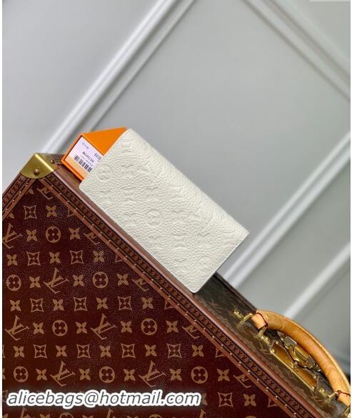 Top Grade Louis Vuitton Brazza Wallet in Monogram Leather M69038 White 2024