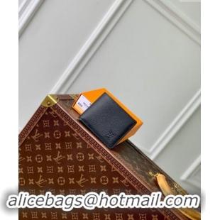 Buy Fashionable Louis Vuitton Slender Wallet in Black Grained Leather M83128 2024