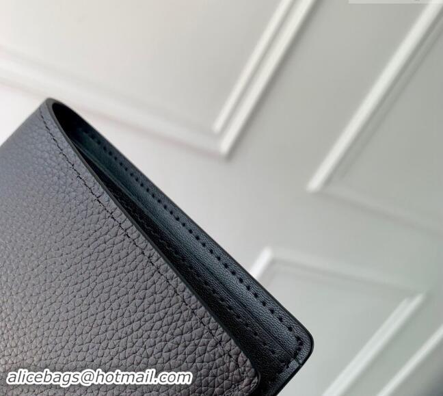 Buy Fashionable Louis Vuitton Slender Wallet in Black Grained Leather M83128 2024