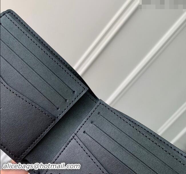 Buy Fashionable Louis Vuitton Slender Wallet in Black Grained Leather M83128 2024