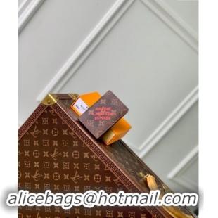 Best Quality Louis Vuitton Pocket Organizer Wallet in Monogram Dust Canvas with Red Signature M11631 2024