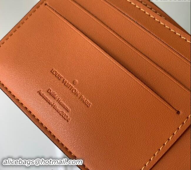 Good Taste Louis Vuitton Multiple Wallet in Monogram Dust Canvas with Red Signature M11716 2024