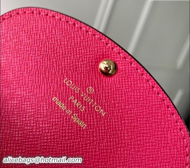 Top Quality Louis Vuitton Rosalie Coin Purse Wallet in Monogram Canvas/Fuchsia Pink M41939 2024