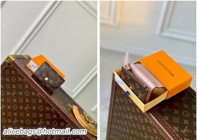 Top Quality Louis Vuitton Rosalie Coin Purse Wallet in Monogram Canvas/Light Pink M62361 2024