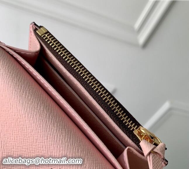 Top Quality Louis Vuitton Rosalie Coin Purse Wallet in Monogram Canvas/Light Pink M62361 2024