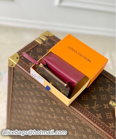 Traditional Specials Louis Vuitton Rosalie Coin Purse Wallet in Monogram Canvas/Burgundy M41939 2024