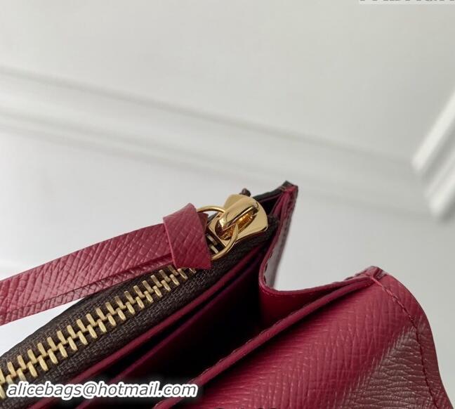 Traditional Specials Louis Vuitton Rosalie Coin Purse Wallet in Monogram Canvas/Burgundy M41939 2024