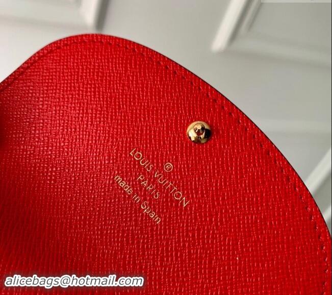 Super Quality Louis Vuitton Monogram Canvas Rosalie Coin Purse Wallet M41939 Red 2024