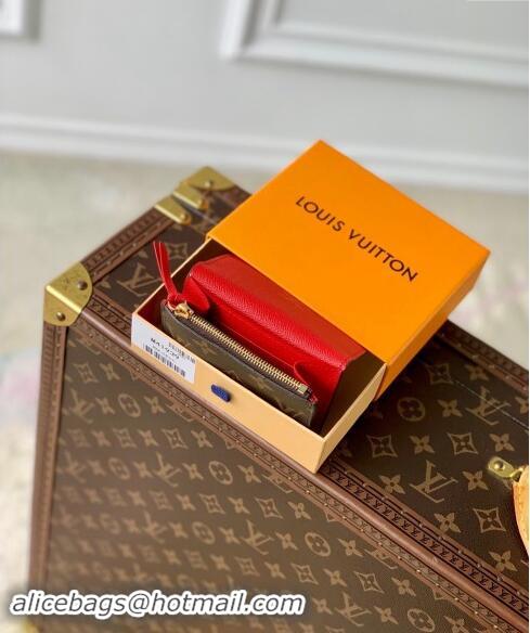 Super Quality Louis Vuitton Monogram Canvas Rosalie Coin Purse Wallet M41939 Red 2024